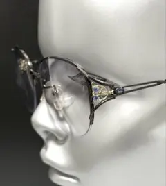 ANNA SUI サングラス リムレス ステンドグラス バラ ゴシック ロゴ