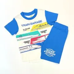子供服 男の子 120cm 新幹線 半袖Tシャツ 上下セット新品 TG174-2