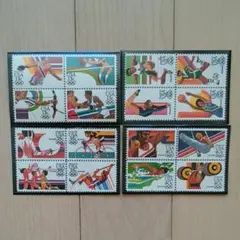 【1980年代】米国 Olympic切手 16種 (未使用)