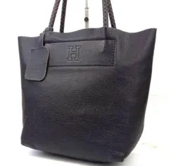 【極美品 イタリア製】ヒロフ トートバッグ イントレチャートハンドル バケツ型 極美品 イタリア製】ヒロフ トートバッグ イントレチャートハンドル
