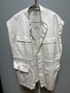 スタンドネックミリタリーベスト（ユニセックス）