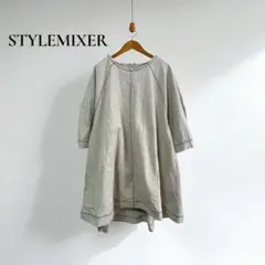 スタイルミキサー Tシャツ 【F】ロング　Aライン オーバーサイズ　 d347
