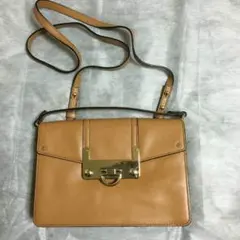新品！ミリーのキャメル色ショルダーバッグのサムネイル
