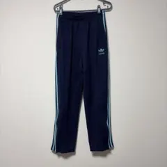 adidas トレフォイル トラックパンツ ネイビー　90sのサムネイル