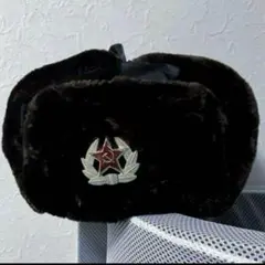 ソ連軍兵士 旧ソ連 ロシア 軍帽 帽子 当時物 ヴィンテージ ミリタリーハット ヴィンテージ ソ連軍帽（マスク付き）：アフガニスタン戦争時代