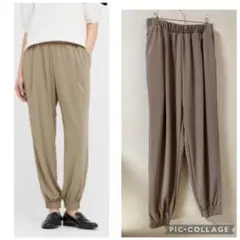 レディース　UNIQLO クレープジャージージョガーパンツ　M