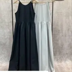 しまむら　hideka バルーンワンピース　Mサイズ　アイボリー