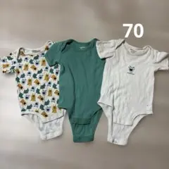 Agabangの半袖ボディスーツ3枚セット