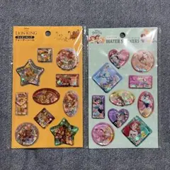 セリア ウォーターシール ライオンキング ディズニープリンセス 2点 まとめ