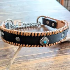 最終価格】BuckettS バケッツ レザー ハーフチョーク 犬用 首輪 - メルカリ