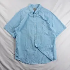 ビンテージ古着 エルエルビーン ギンガムチェック 格子 立体 シアサッカーシャツ