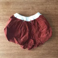 レンガ色 ショートパンツ