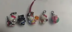 19 ご当地キティ　キーホルダー　5点セット