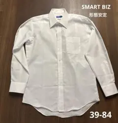 スマートビズ　形態安定 長袖ワイシャツ M 39-84 白