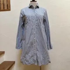 POU DOU DOU ひざ丈 ストライプワンピース