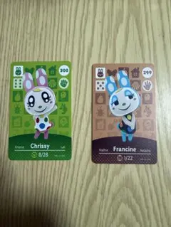 あつ森　amiiboカード フランソワ　クリスチーヌ　海外カード