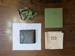 GUCCI 二つ折り財布 ブラック レザー インターロッキングGのサムネイル