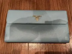 PRADA サフィアーノレザー 長財布 ライトブルーのサムネイル