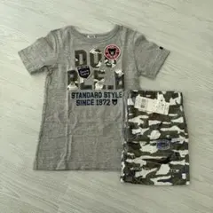 ミキハウス　ダブルビー　迷彩Tシャツ　パンツ　140
