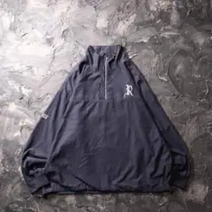 PING ピステ ナイロンジャケット ハーフジップ ゴルフ WVU ネイビー M 