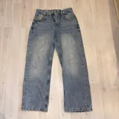 ZARA ライトワイドレッグデニムパンツ