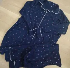 マタニティ パジャマ 長袖 授乳 L 前開き 上下セット