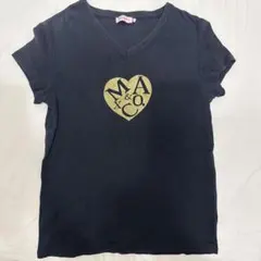 MAX&Co. Vネック Tシャツ ブラック Mサイズのサムネイル