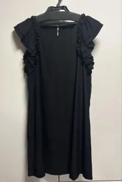 Ray BEAMSブラックミニワンピース