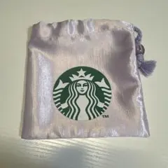 Starbucks 巾着ポーチ ライトパープル