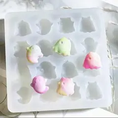シーリングスタンプ用ワックス シリコンモールドオバケ②型