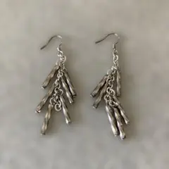 ツイストデザインピアス 925刻印あり
