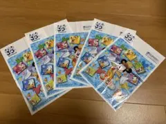 ディズニー35周年記念キャラクターセット 5枚