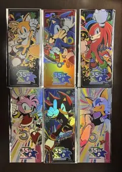 N*n様 香港ジョイポリス限定 35th SONIC HOLO CARD 6種セ - メルカリ