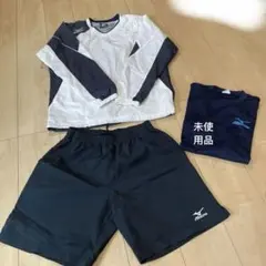 Mizuno ハーフパンツ &裏地付きウインドブレーカー& Tシャツ。34