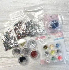 ネイルアート用ストーン erikonail グリッター未開封　その他まとめ売り