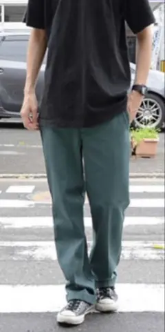 80s USA製 ディッキーズ リンカーングリーン32×29古着