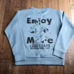 160 トレーナー　LOGOS DAYS バックプリント