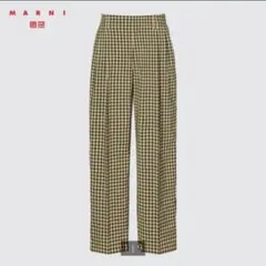 【新品】MARNI ユニクロ　タックパンツ　チェック