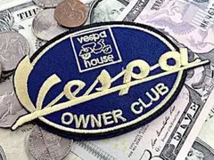 ワッペン アップリケ vespa ベスパ バイク スクーター LA0304