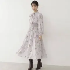 JILL by JILL STUART ワントーンフラワーワンピース ピンク
