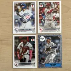 ☆topps MLB JAPAN EDITION 2022 ４枚セット