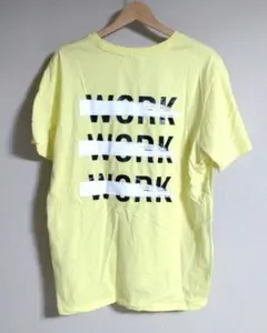 ディッキーズ　メンズ　ロゴデザイン　Tシャツ　イエロー　XL