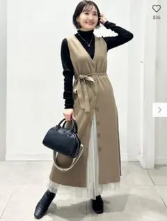 gu ニットジャンパードレス