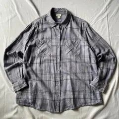 00s ネルシャツ チェック柄 グランジ y2k 平成 大人気 古着 長袖 M