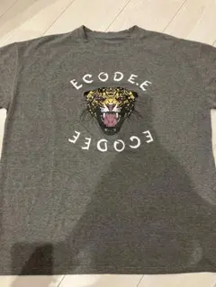 JUNOAH タイガープリント 半袖Tシャツ グレー XLのサムネイル