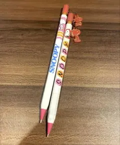 スヌーピー チャーム付きシャーペン 昭和レトロ