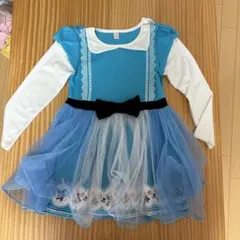 アリス風青い長袖ワンピース