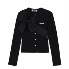 crank リボンカーディガン