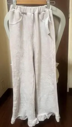 エニィファム 新品タグ付き ロングパンツ 140cm ピンクベージュ