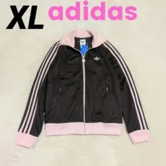 新品XL⭐️韓国限定 adidasトラックジャケット 刺繍ロゴ ピンク